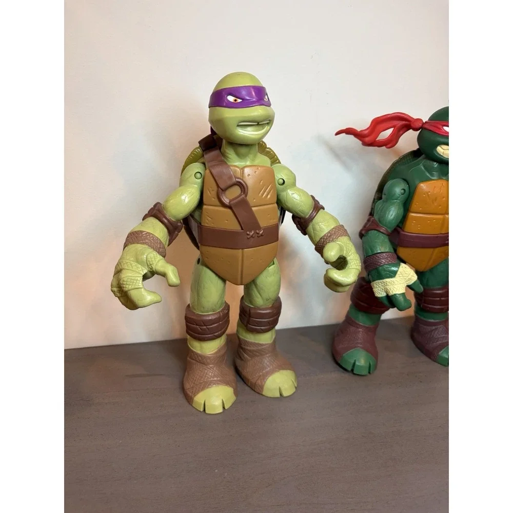 Big Teenage Mutant Ninja Turtle TMNT Playmate 2012 Donatello 11.5 & Raphael 10